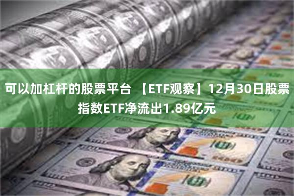 可以加杠杆的股票平台 【ETF观察】12月30日股票指数ETF净流出1.89亿元